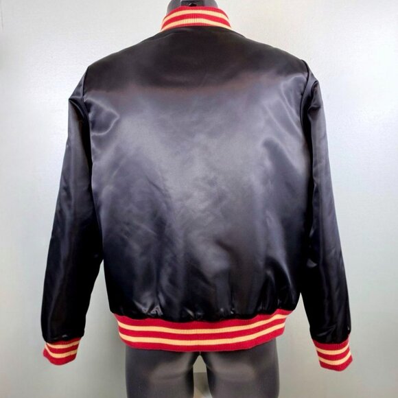 Share San Francisco 49ers Woman's 5 Time Super Bowl Jacket STARTER BLACK XL - Picture 4 of 11